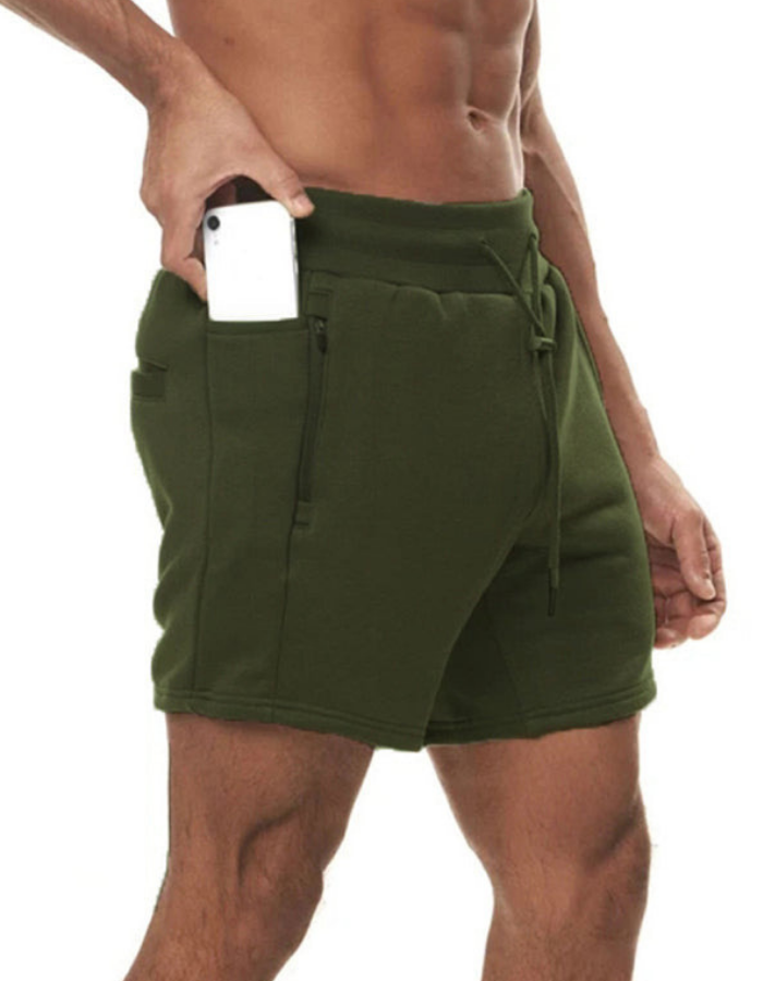 SHOPIQAT Sports Gym Men's Multi Pocket Hanging Towel Running Training Shorts - Premium from shopiqat - Just $7.900! Shop now at shopiqat